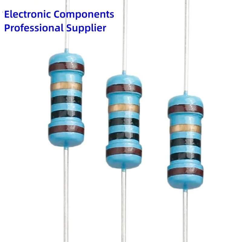 1W 금속 필름 저항기 5색 링 전력 저항기 0.1~1M 2 4.7 10R 47 100 220 360 470 1K 2.2K 10K 22K 4.7K 100K Ohm 20개