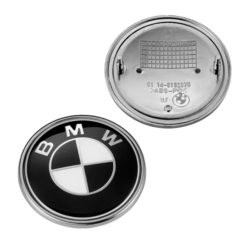 7pcs/set Car Front Emblem Rear Badge Wheel Hub Cap Sticker for E90 E60 E61 E93 E87 E36 E46 E53 X1 X3 X5 X6 F30 F20 F10 G30