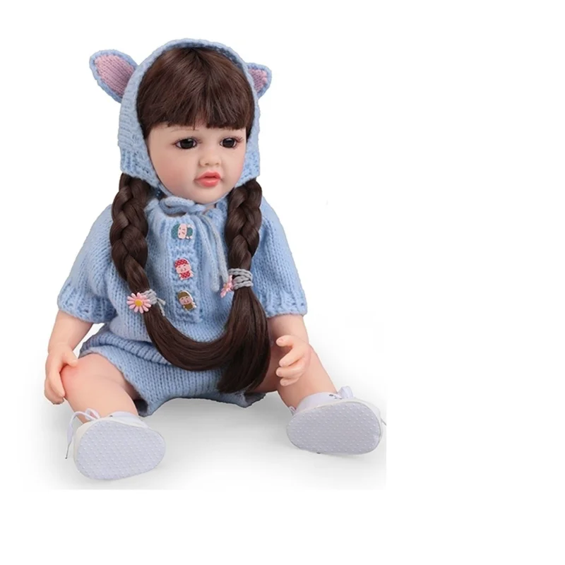 TOYLINX realistische herboren babymeisjespoppen, levensecht pasgeboren zacht vinyl stoffen lichaam met premium feedkit cadeauset voor kinderen