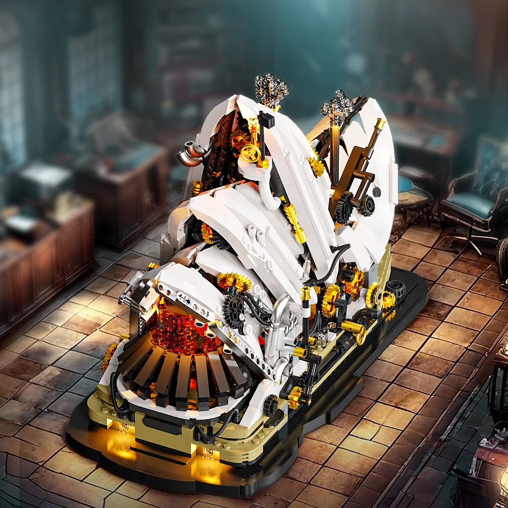 Opera House Style Architectural Building Blocks Modello di assemblaggio Educativo Puzzle fai da te Giocattolo Regalo Display all'ingrosso Decorazioni per il desktop