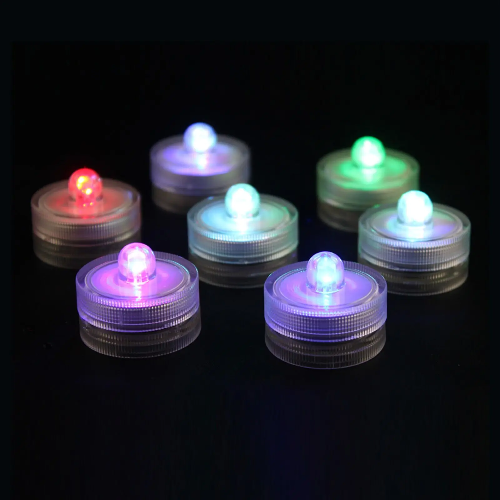 50pcs/lot TEA LIGHT SUBMERSIBLE LED DECOR FLORAL LIGHT FOR WEDDING/Holidays/Christmas/Valentine PARTY- Colors to be optional