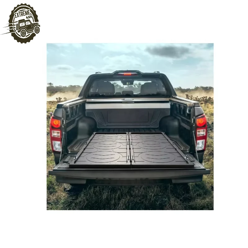 Heavy Duty Slide-Out Truck Bed Cargo Tray Pull-Out Storage Organizer for Pickup Trucks