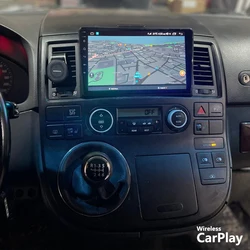 128GB Car Radio Android 14 Multimedia Video Player For Volkswagen Multivan T5 2003 - 2015 GPS Stereo Autoradio Wireless Carplay