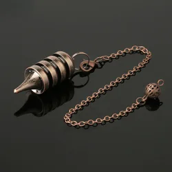 Vintage Healing Metal Pendulum for Dowsing Divination Gold Color Isis Copper Pendant Real Spiritual Reiki Pendulums Pendulo X021
