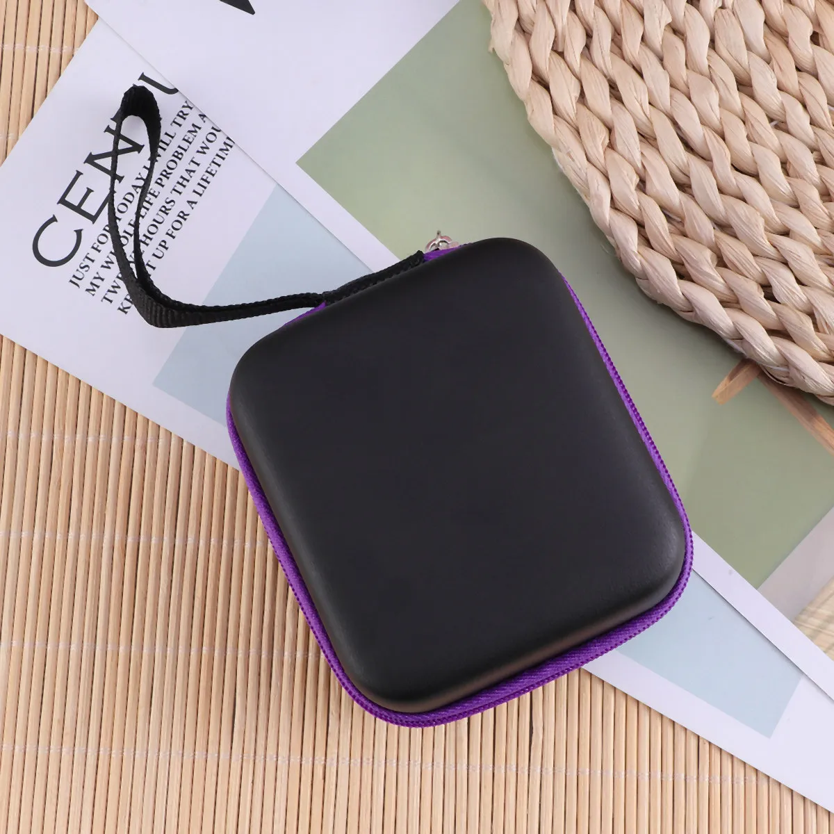 

1Pcs 7-Slot 5Ml Essential Oil Bottle Carrier Premium Eva Hard Shell Protection Case with Smooth Zipper Aromatherapy Roller