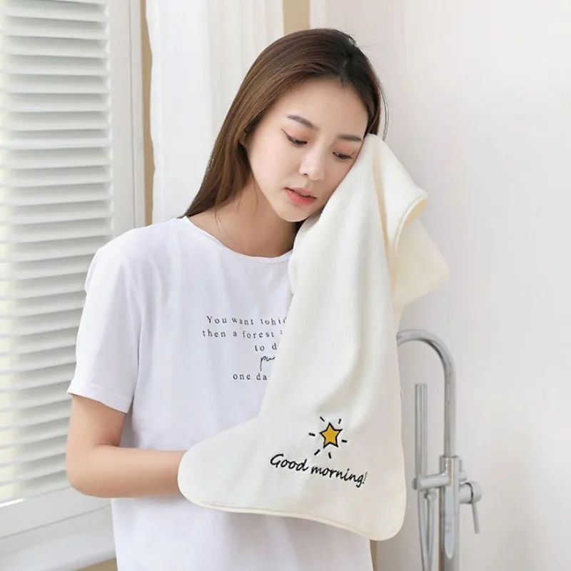 35x75cm Face Towel Couple Household Quick Dry Washcloth Hair Shower Absorbent Toallas Durable Simple Soft Towels Skin-Friendly