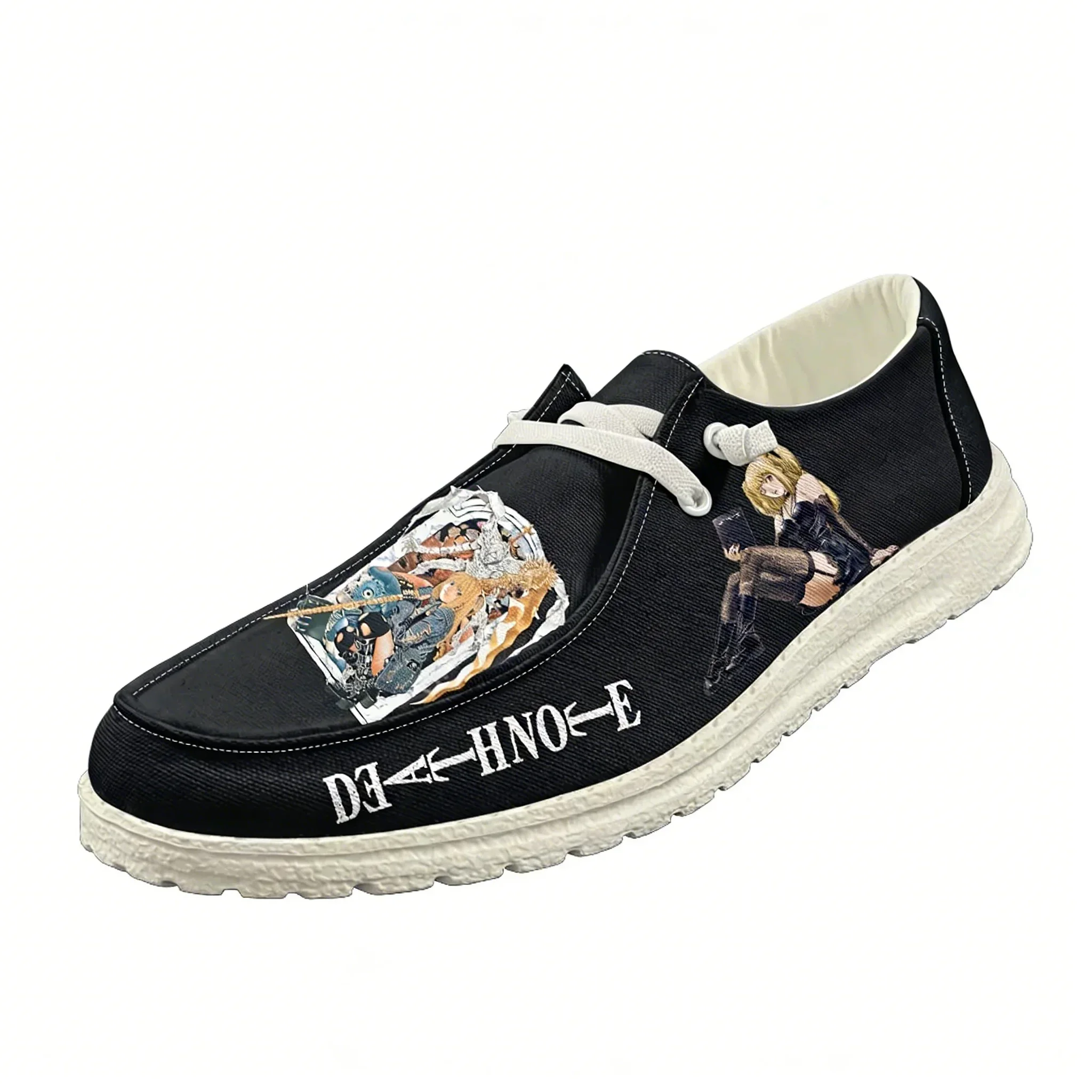 Death Note Casual Shoe Man Women Breathable Flat Footwear Casual Indoor Outdoor Lightweight Shoe Couples Customized Couple Shoes