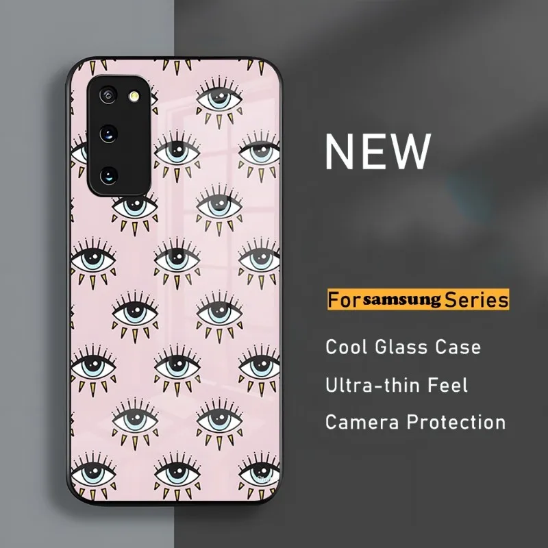 Hot Ferragnie-s Eyes Chiara Phone Case Samsung A54 S23 S21 S22 Ultra A 42 34 32 52 51 Note S10 E Plus S20 FE S22 Pro A12 Glass