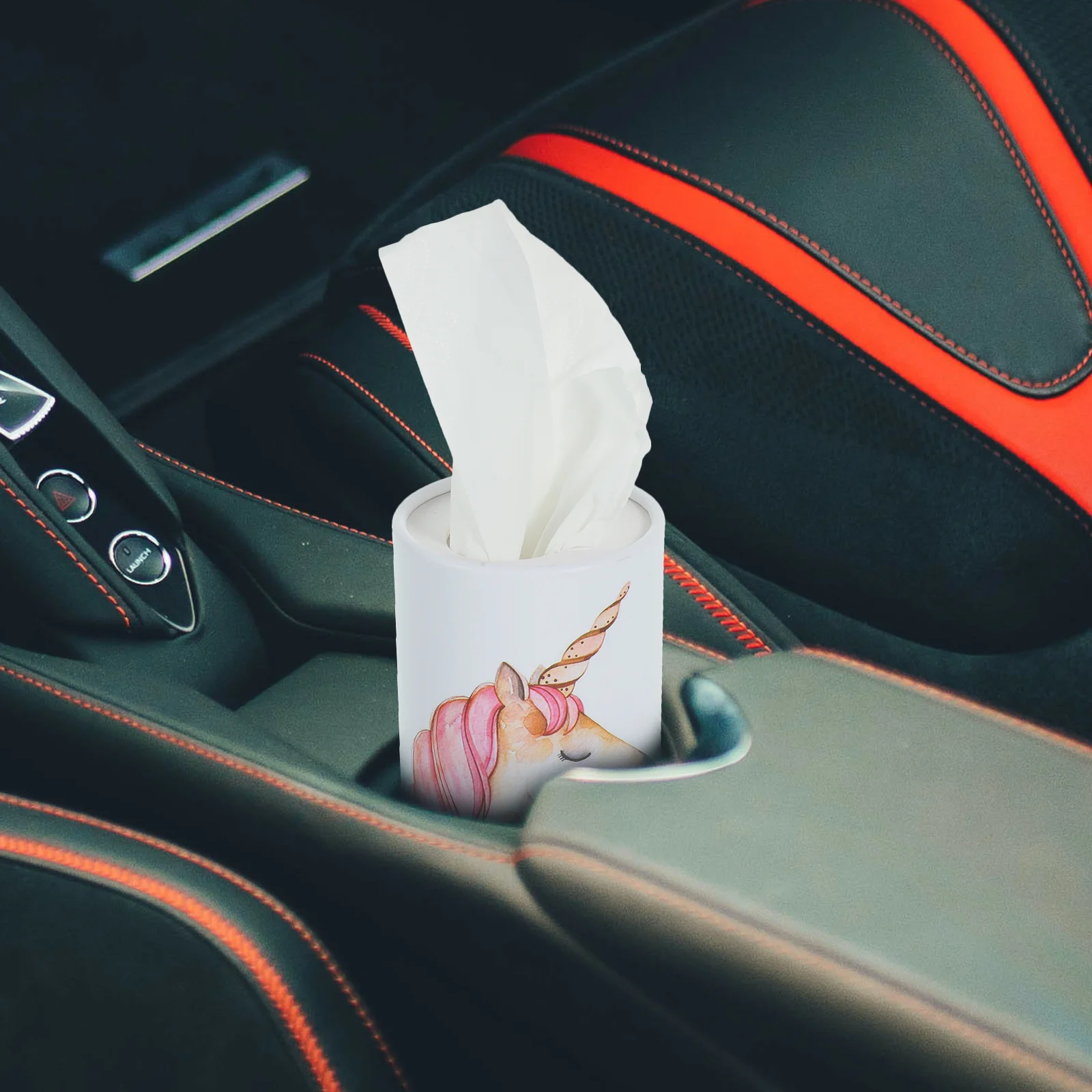 

Multifunction Car Tissue Box Cover Holder Auto Round Paper Tube Safety Broken Window Tissue Cup With Safety Package Decor