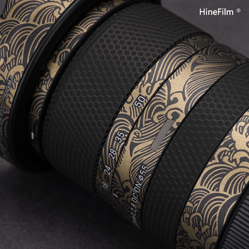 Hinefilm Skin for Sigma 18-50 F2.8 E Mount Lens Decal Skin for Sigma 18-50mm F2.8 DC DN for Sony Mount Lens Stickers 1850 Wrap