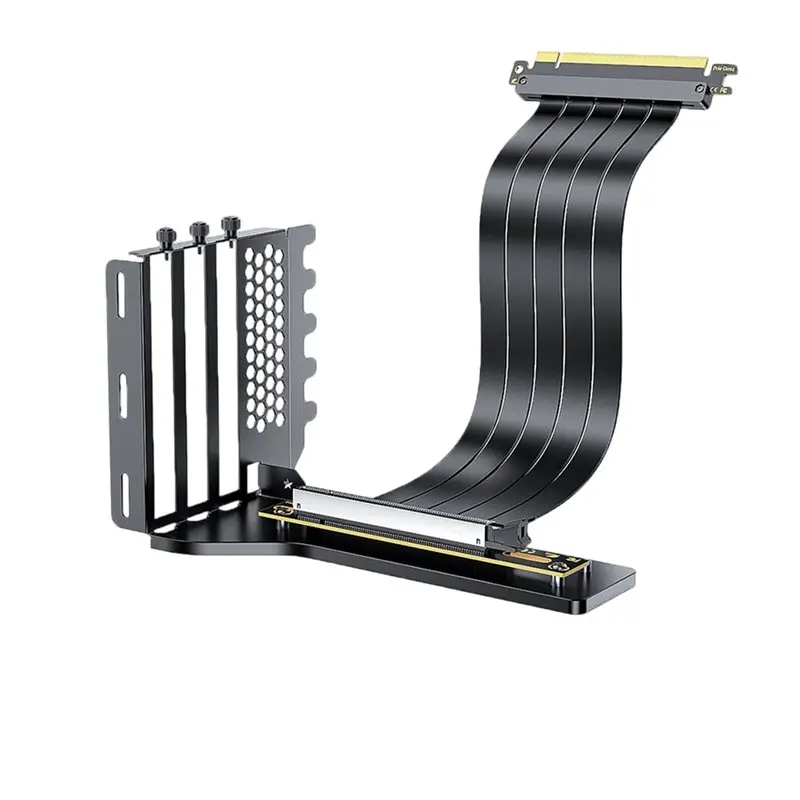 [LXYA68Z!] Extension Cable For Graphics Card GPU Riser Cable Kit Pcie 3.0 X16 25Cm Vertical Mount Bracket For Gaming Computer Ca