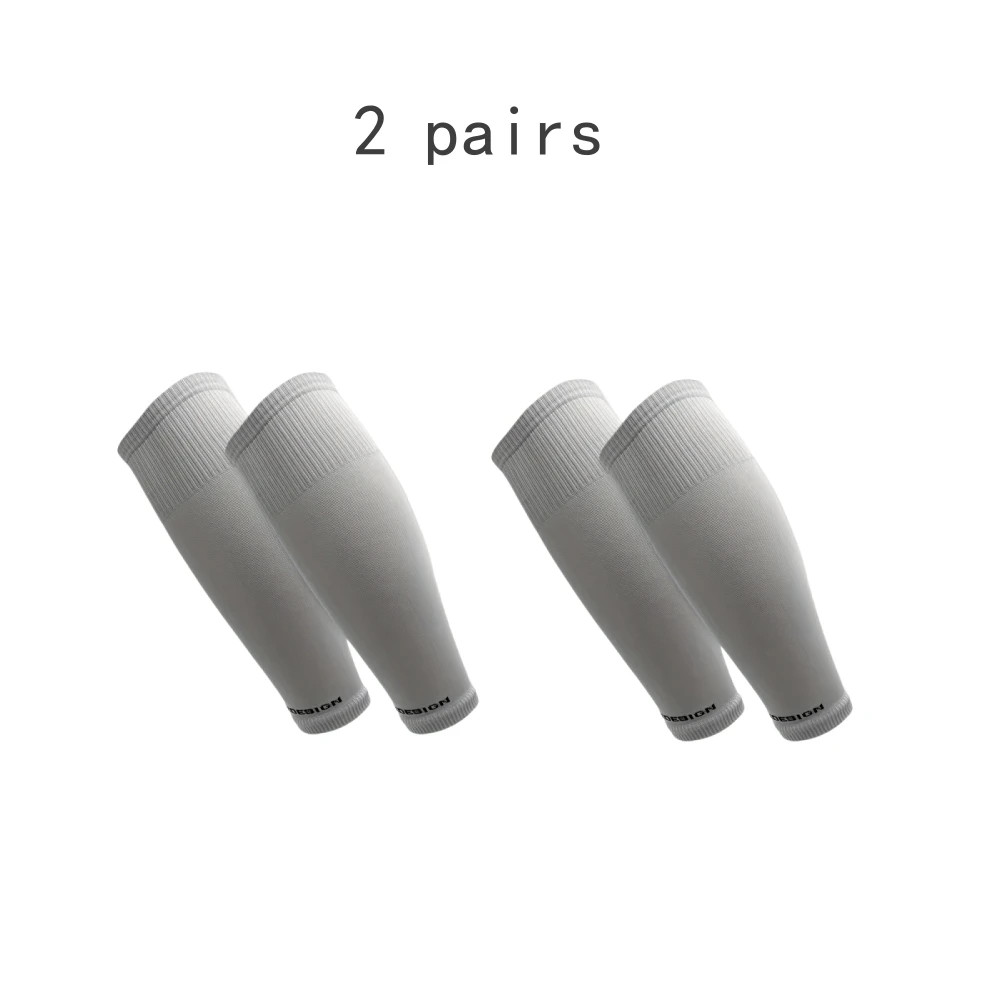 2 pares de protectores de piernas deportivos, cubiertas de compresión para piernas de pantorrilla, carrera y fitness profesionales, pierna de cuerda para saltar para hombres y mujeres