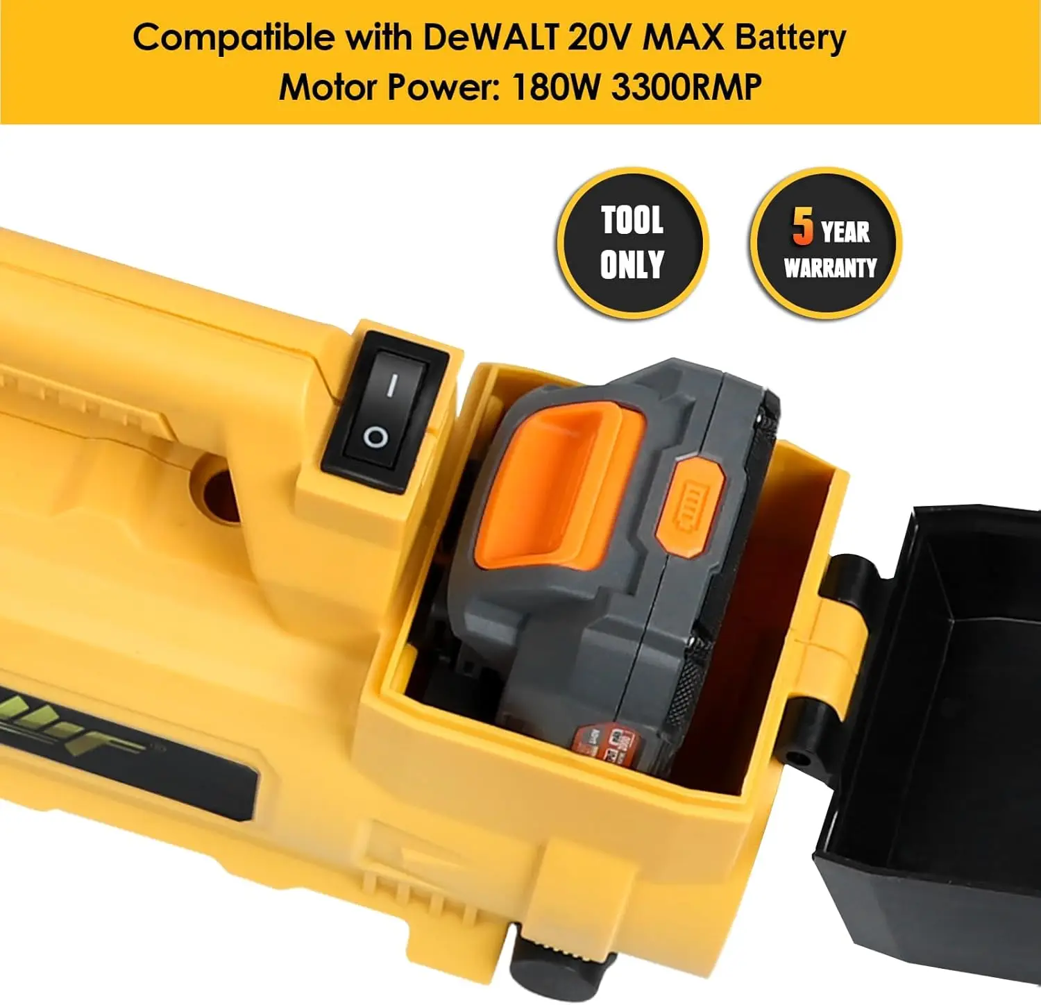 Cordless Water Transfer Pump Compatible with Dewalt 18V 20V MAX Battery Electric Transfer Pump Battery Powered (Tool Only)