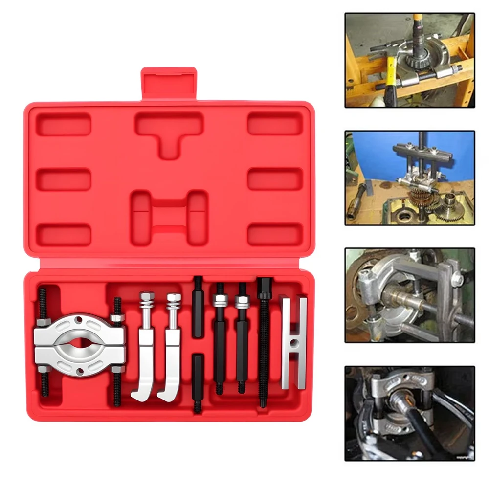 

9 шт./компл., портативный инструмент для снятия подшипников коробки передач, съемник подшипников, экстрактор, набор инструментов для разборки подшипников с коробкой