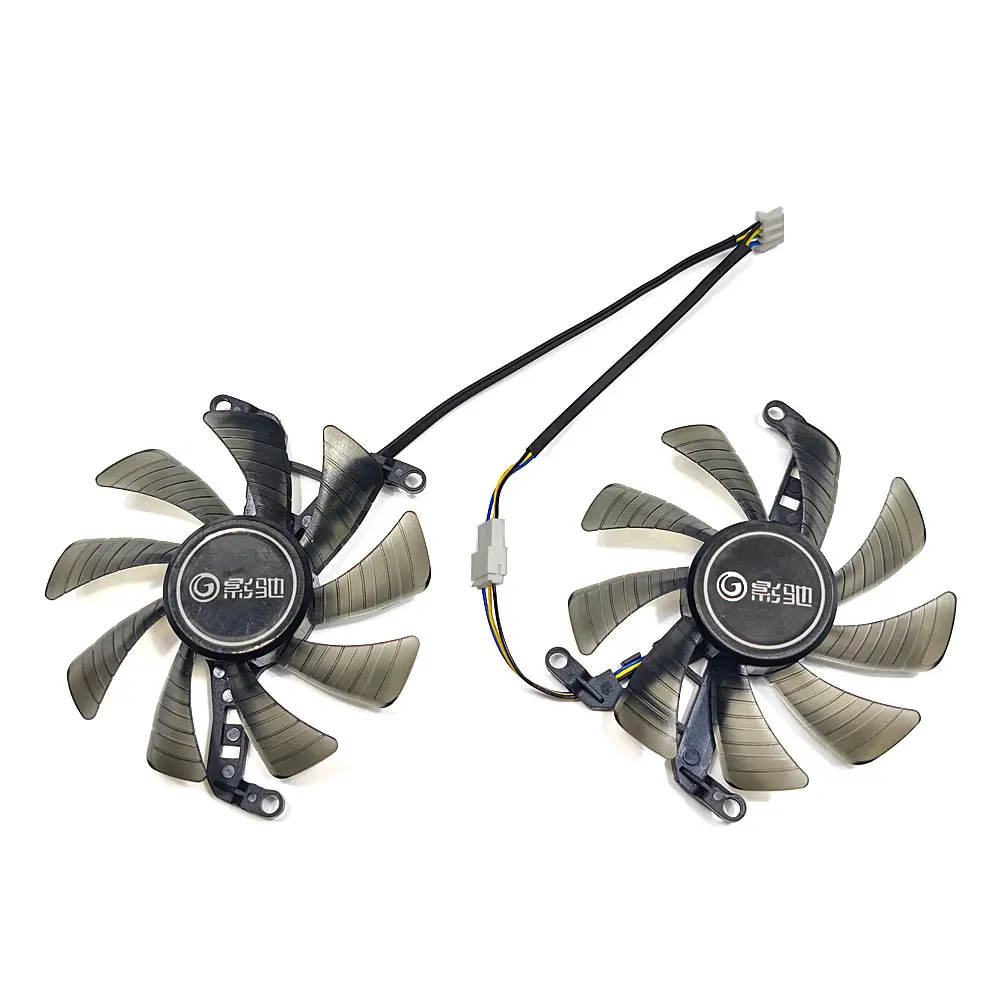 NEW 2PCS 85MM T129015SU GTX 1660 1660TI GPU Fan，For GALAXY / KFA2 RTX 2060 2070 SUPER、GTX 1660 1660TI Graphics card cooling fan