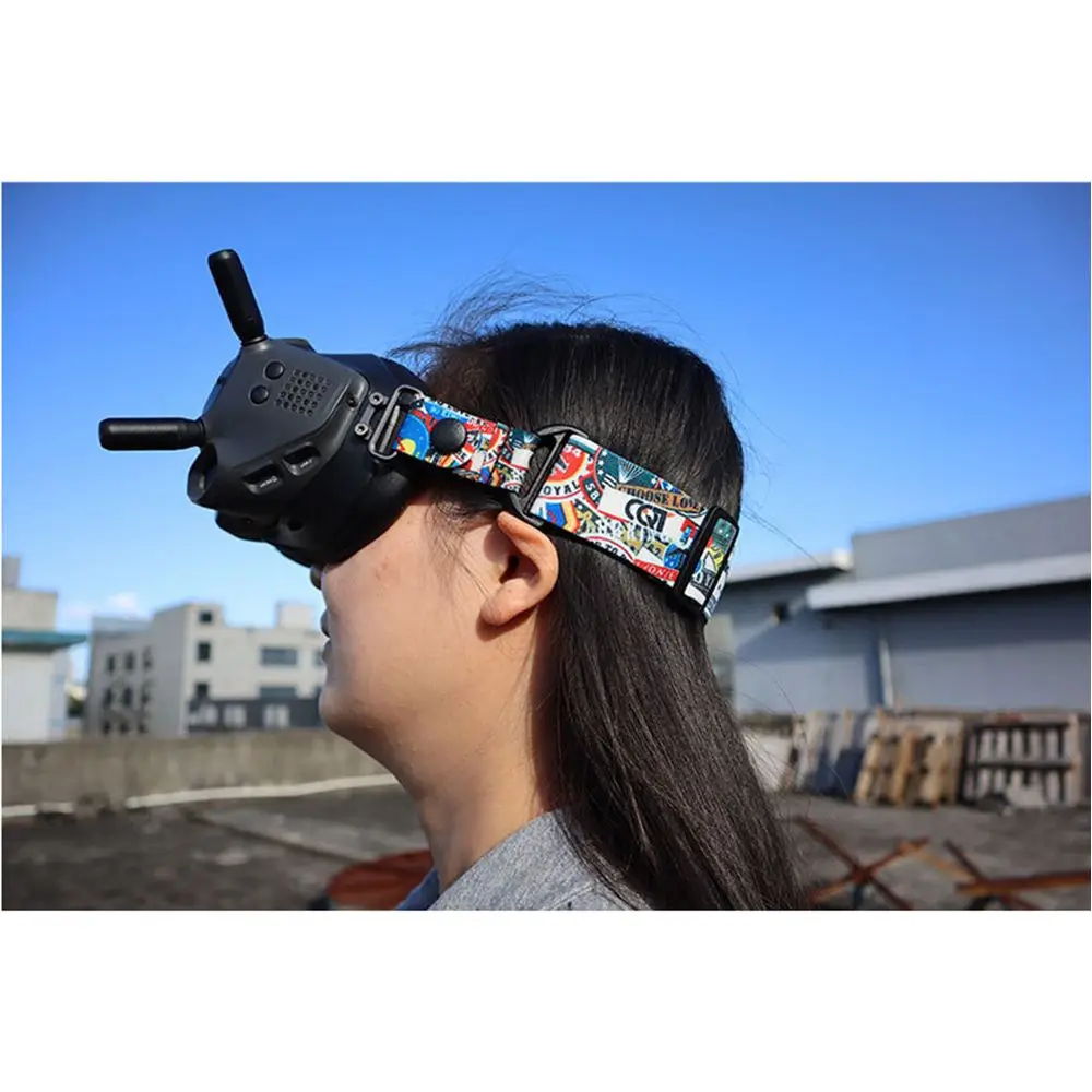 Adjustable  Accessories Graffiti Color Head Strap Elastic Band Replacement Headband For DJI FPV Goggles V2