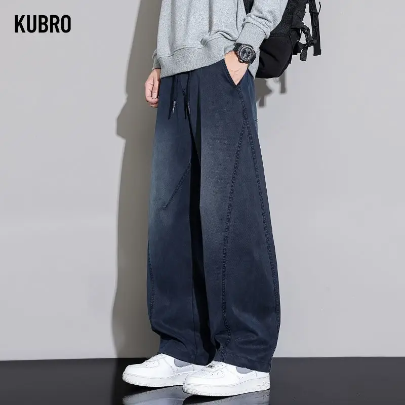 

Уличная одежда, американские винтажные брюки-карго для бега, осенние мужские брюки с несколькими карманами и эластичной резинкой на талии, мужские повседневные спортивные штаны в стиле Харадзюку