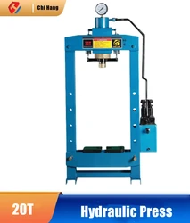 Manual 20T Hydraulic Press Bearing Gantry Forging Press Double Pressure Pump Stamping Press Die Hydraulic