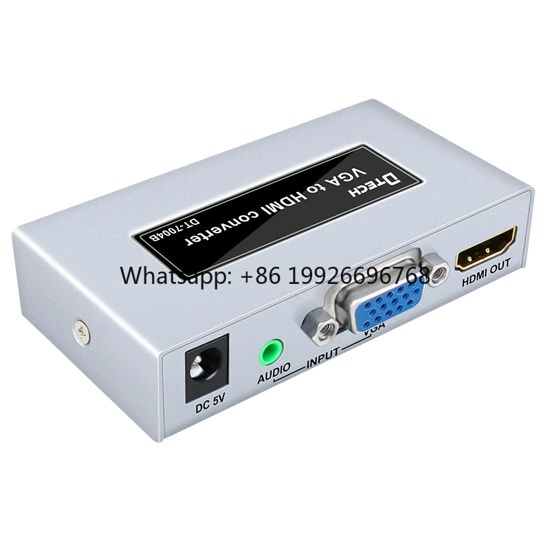 

VGA to HDMI HD Converter 1920*1080P 50Hz/60Hz DC5V/350mA Vga to hdmi Adapter for LCD TV HD Display