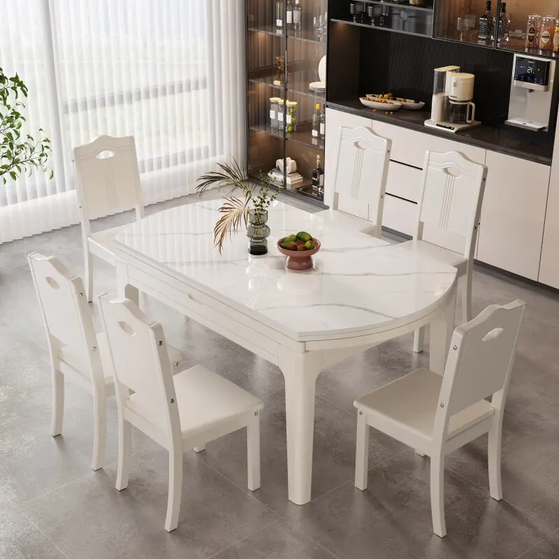 Modern Restaurant Dining Table Kitchen Designer Corner Reception Lounge Dining Table Round Marble Muebles Commercial Furniture