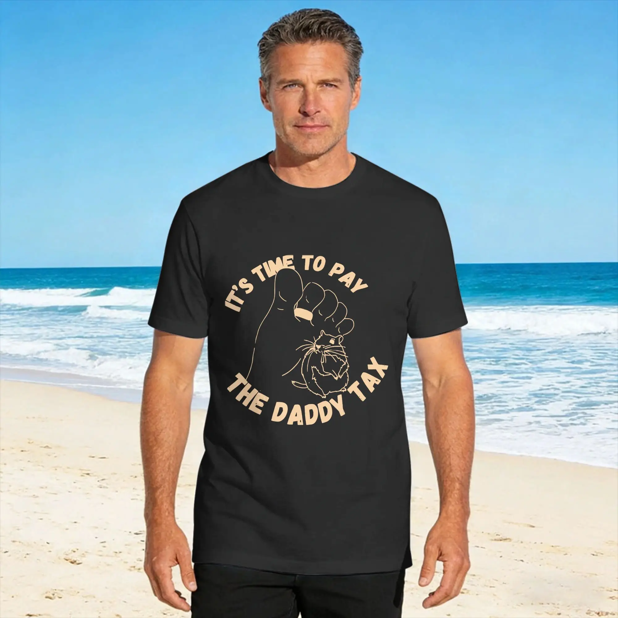 It's Time To Pay The Daddy Tax T Shirt Summer  Vintage T-Shirts Cotton Leisure Tshirt For Mens Pattern Tees