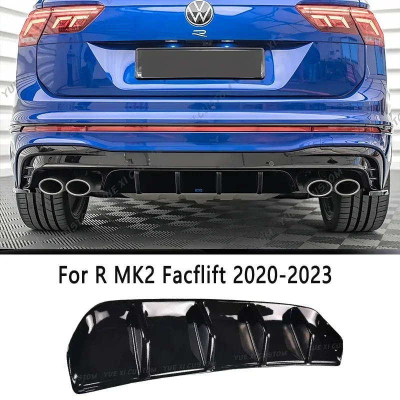 Voor Vw Tiguan R-Lijn/Tiguan R MK2 Facelift 2020-2023 Auto Achter Volant Achterbumper diffuser Achter Lip Canard Spoiler Splitter - afbeelding 1
