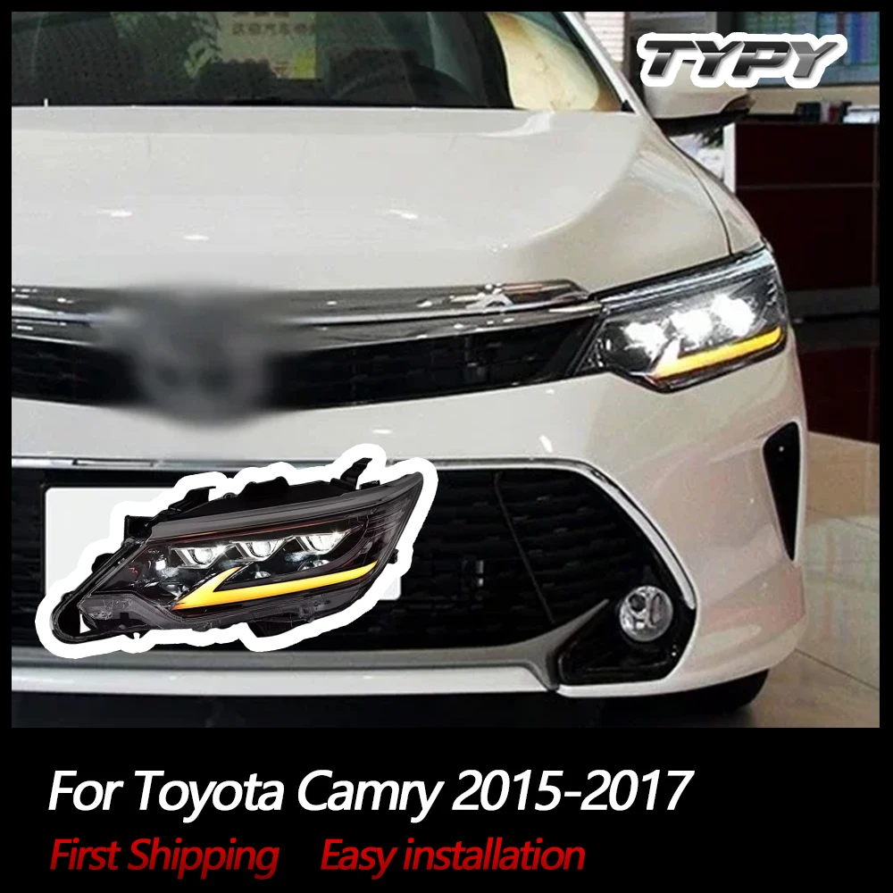 

Car Headlamp Headlights Modified Head Lamp Head light LED Daytime Running Lights For Toyota Camry 2015-2017