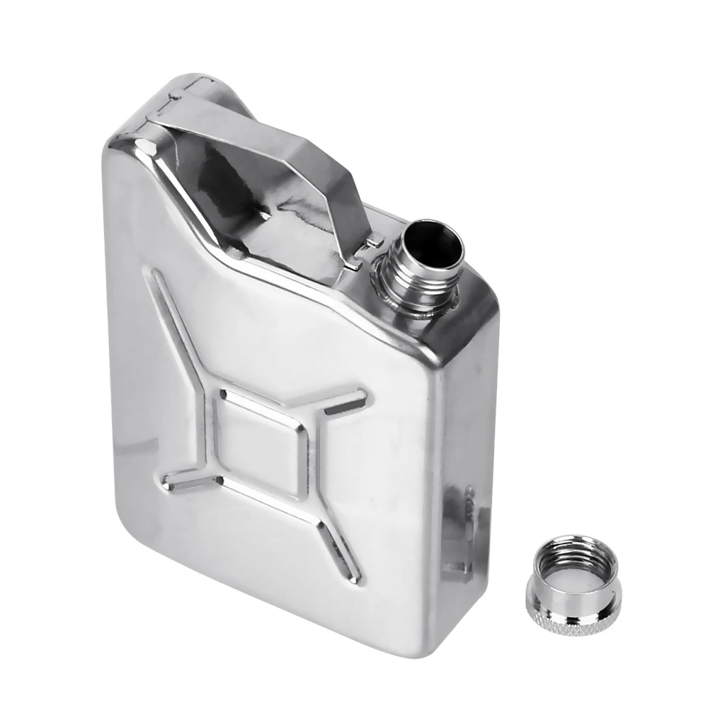 Alcohol Wine Container HILIFE Whisky Vodka Bottle Kit Drinkware Gasoline Bucket Style 5oz Stainless Steel For Party Bar Home