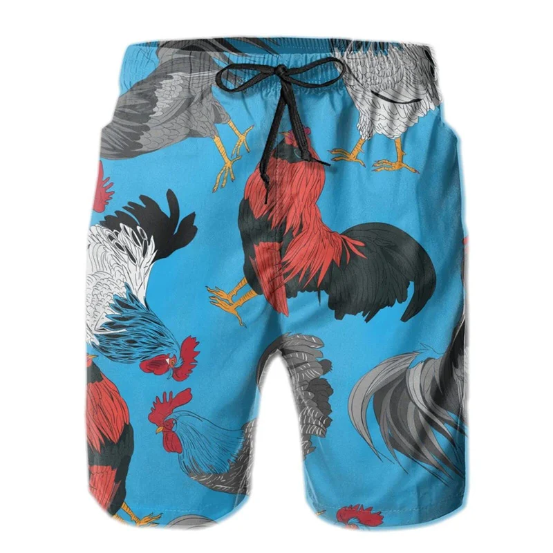 Calções de praia de secagem rápida para homens, calções desportivos casuais estampa em 3D, calções de surf, calções de banho, calças curtas