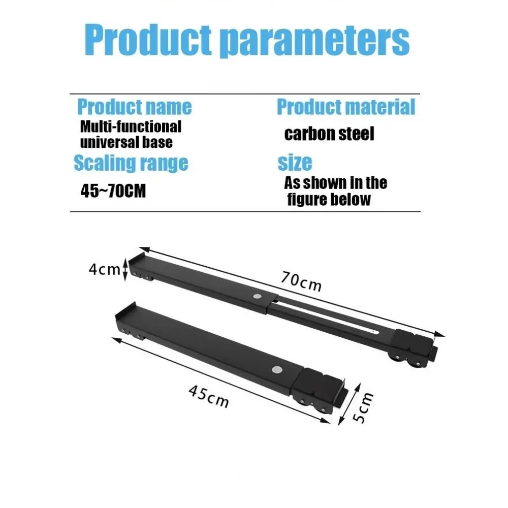 2 قطعة 24 عجلة غسالة قاعدة حامل المنقولة 360 ° ثلاجة دوران عجلات عالمية أدوات نقل الأثاث القابلة للتعديل #6