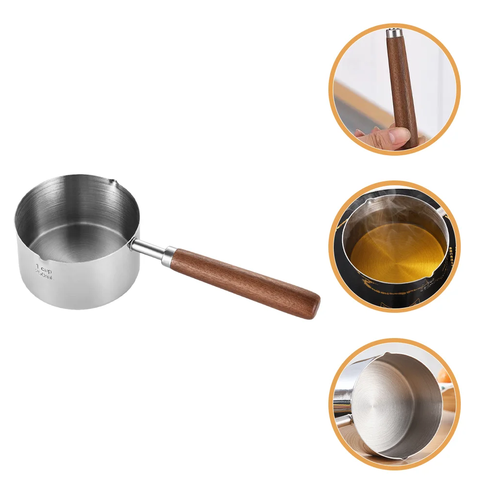 

Stainless Steel Small Steaming Pans Chocolate Metal Melting Saucepan 304 Butter Warmer Baby Soup