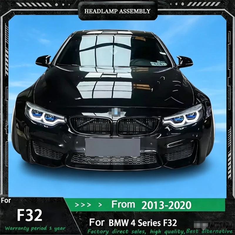 Car Styling Headlight Assembly Daytime Running Light For BMW 4 Series F32 2013-2020 Streamer Turn Signal Indicator Head Lamp