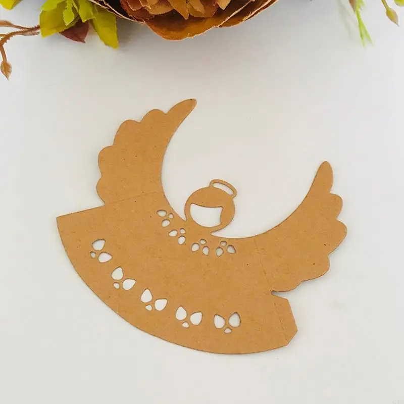 H9EC Christmas Angel Cutting Dies Dies Greeting Party Party Invitation Card ทำการ์ด