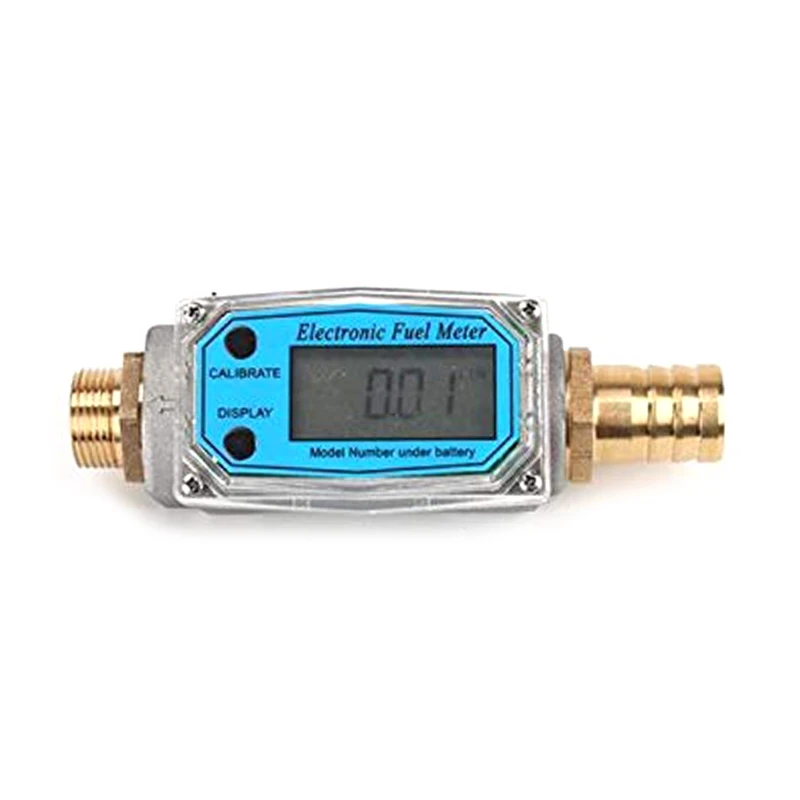 Imagem -03 - Medidor de Turbina Digital com Display Lcd Bsp Macho Gás Óleo Combustível Medir Die Querosene Gasolina 4