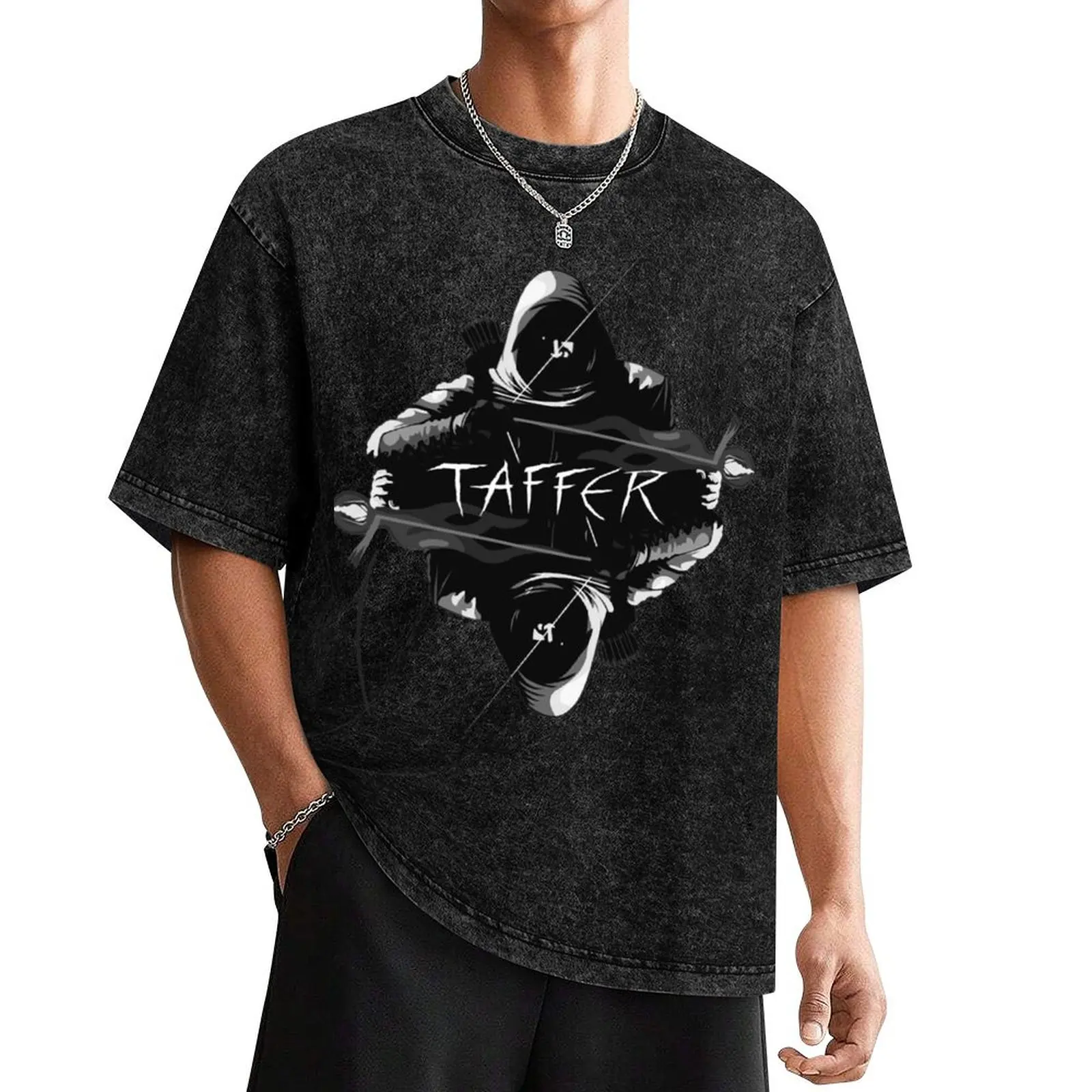 TAFFER Thief game series reference T-Shirt anime vintage t shirts tees mens t shirts casual stylish