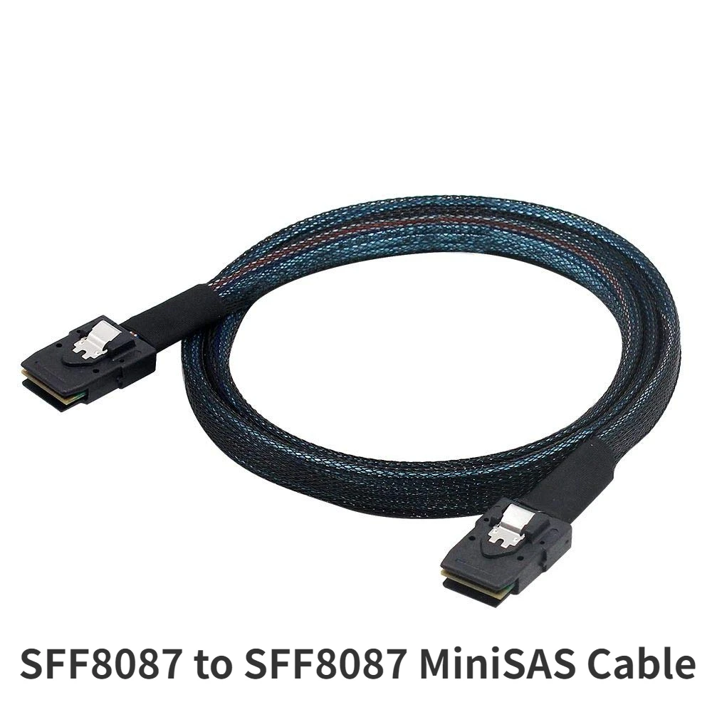 

Internal Mini SAS Cable 36-Pin SFF-8087 To SFF 8087 12Gbps Data Line for Raid Controller Server Host to Hard Drive Target