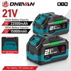 Onevan bateria de lĂtio 29900mah 22900mah recarregĂĄvel 928vf 588vf indicador de capacidade para makita 18v chave elĂ©trica ferramenta elĂ©trica