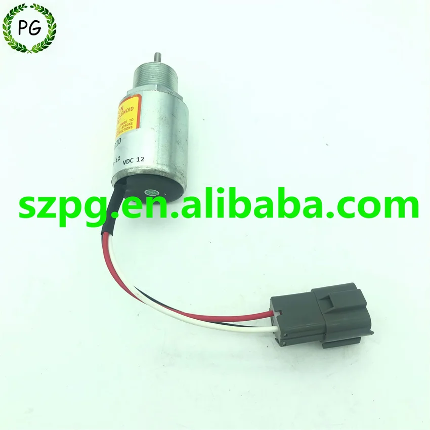 SA-3725-12 30A87-00040 Fuel Shut Off Solenoid 12V for Mitsubishi L2E L3E S3L S4L Engine Volvo EC15 Toro 223D Mahindra