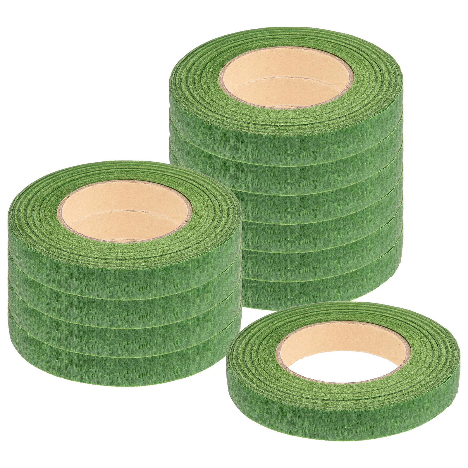 

12pcs Brown Paper Tape for Floral Arrangement DIY Craft Supplies Wrapping Tool Flexible Flower Tapes Stem Package Project