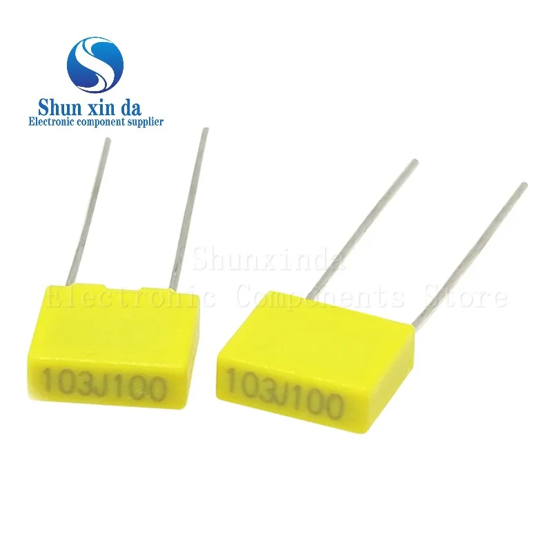 20pcs Correction Capacitor 100V 1nF ~ 470nF 100nf 220nf 10nf 47nf 22nf 1nf 0.47uf 0.1uf 330nf Polypropylene Safety Plastic Film