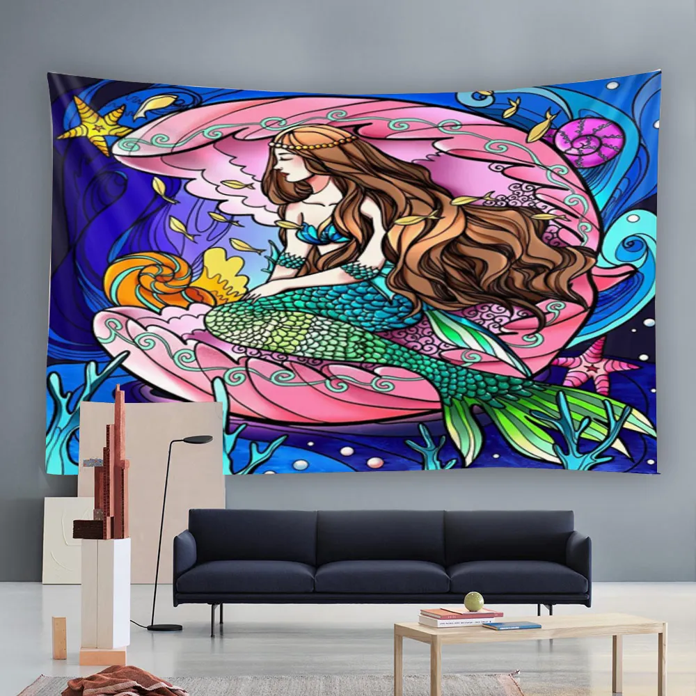 Magic Chakra Wall Hanging Tapestry Boho Art Deco Blanket Curtain Bedroom Living Room Decor