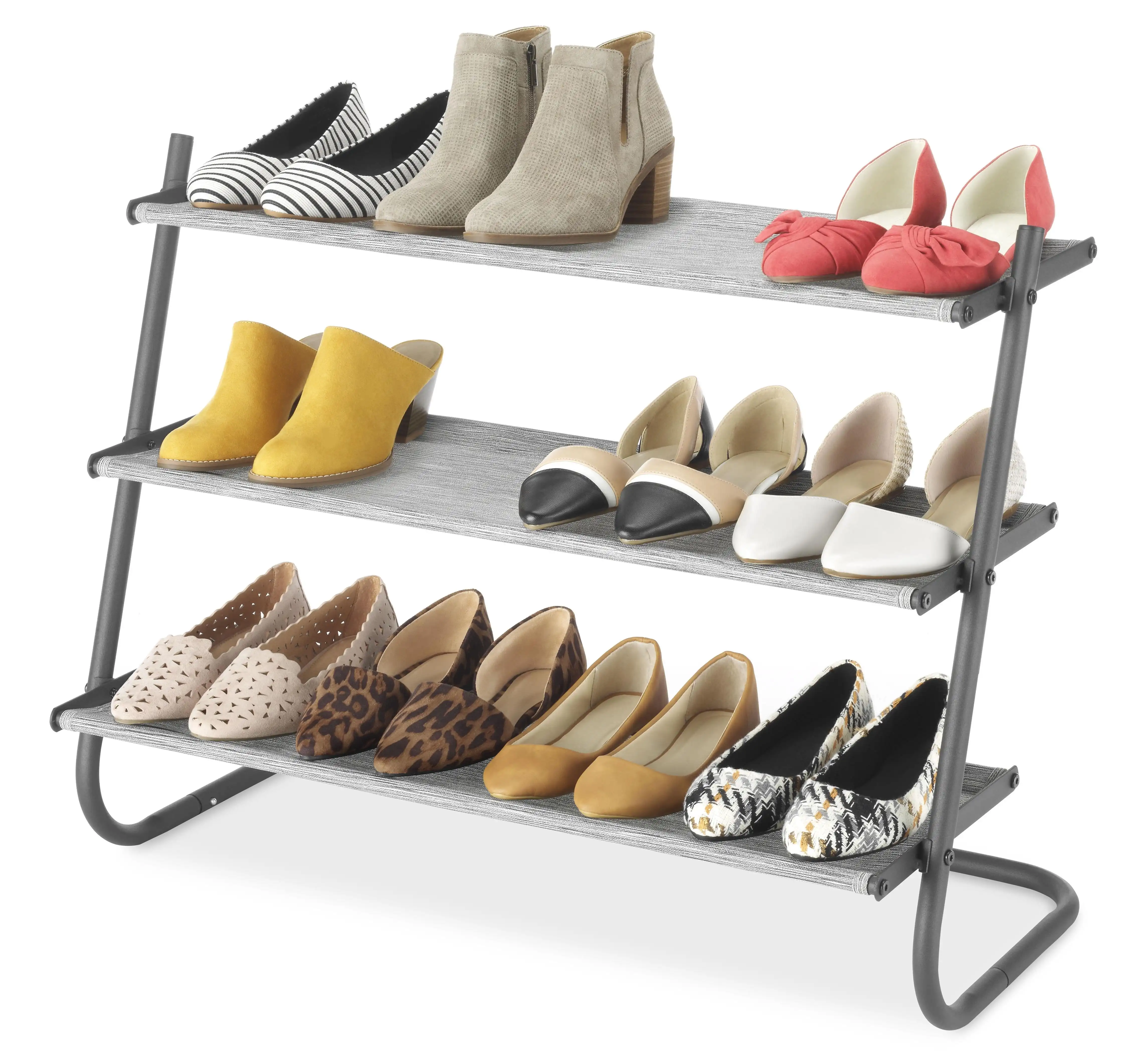 

3-Tier Closet Shoe Shelf - Matte Black