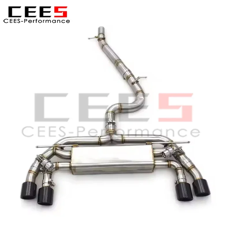 cees Catback Exhaust Escape for VW GOLF MK7 7R/7.5R 2.0T 2012-2019 SS304 Stainless Steel Valve Car Exhaust Pipe Muffle System