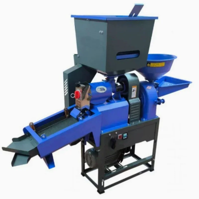 Multi-functional Rice Milling and Crushing Integrated Machine Commercial and Household Rice Wheat and Corn Crushers