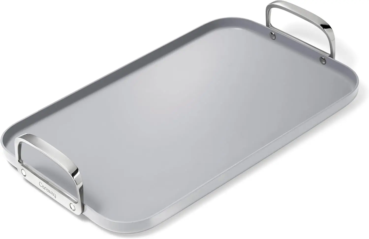 

Double Burner Griddle Pan, Non-Stick Ceramic Coated, Oven Safe Up to 550°F, Compatible with All Stovetops