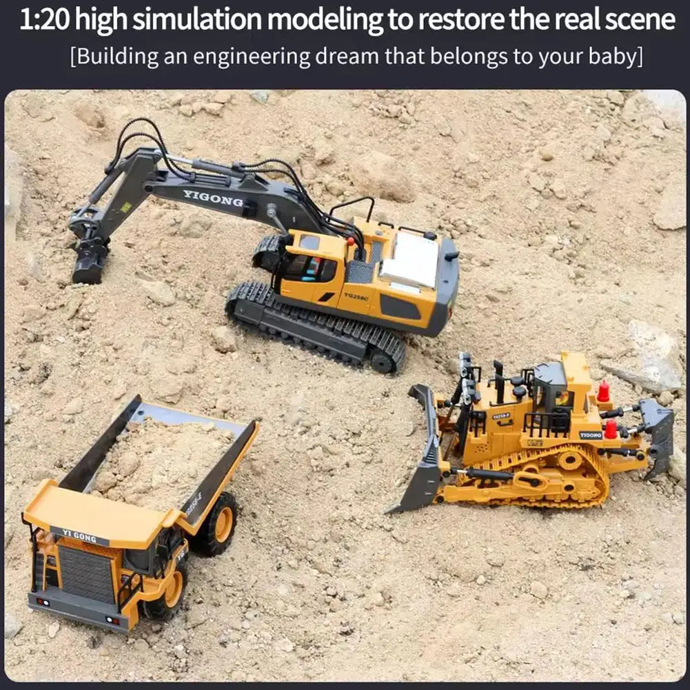 Kinderen Simulatie Speelgoed Auto Techniek Auto Graafmachine Speelgoed Vrachtwagen Onderwijs Kid's Vermogen Vroege Bulldozer Hands-on Cultiva E3Q3