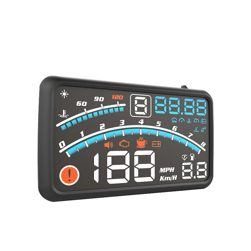 Nuovo 4E aggiornato Car HUD Car Head Up Display OBD Driving Computer Monitor temperatura dell\'acqua misuratore di velocità di tensione accessori per