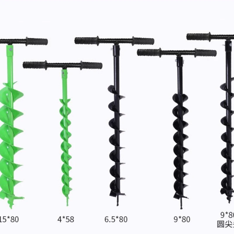 

Spiral Pole Auger Set for Loose Soil Digging Planting Flowers Garden Power Tools Metal Drill Bit