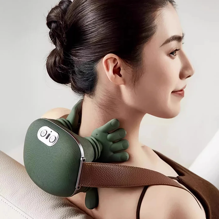 

Portable Neck Shoulder Massager Heated Back Massager 3 Gears Muscles Fatigue Relief Neck Massager
