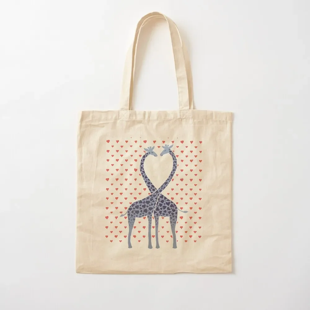 

Giraffes in Love - A Valentine's Day Illustration Tote Bag Lady bag Women's shopping bag canvas bags